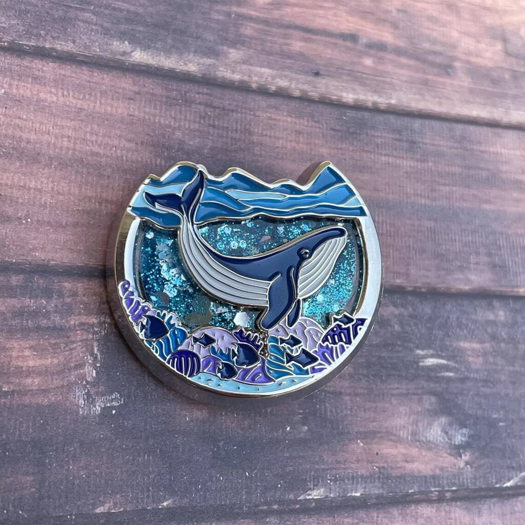 Glitter Enamel Pin